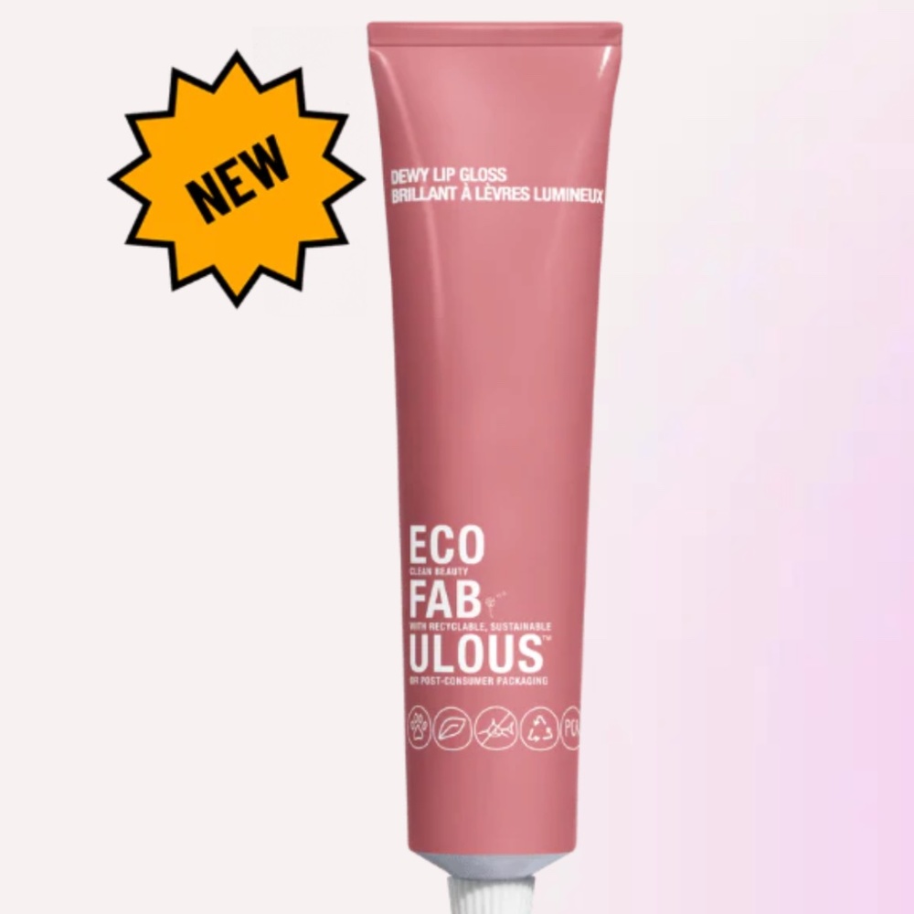 Ecofabulous Dewy Lip Gloss, Rain It In
